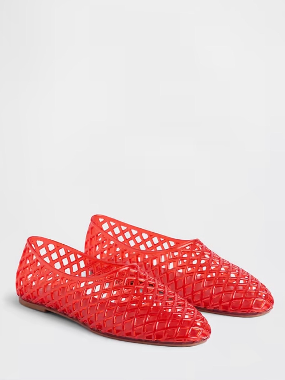 GAP Jelly Red Lattice Slip-On Flats